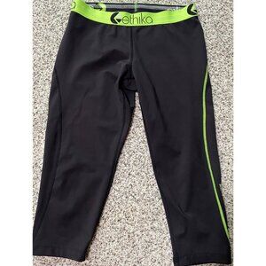 Ethika Men's Athletic Activewear Performance Compression Tight Pant Black SMALL
